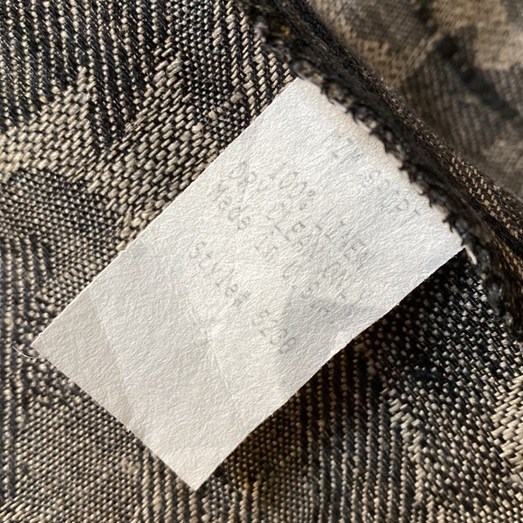 Gray Army Print Linen Blazer/ Jacket - Picture 9 of 10